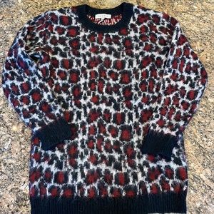 Sandro Leopard Sweater
